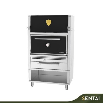 JOSPER HJA-PLUS-M120-HCT CHARCOAL OVEN PLUS MEDIUM WITH WARMING CABINET AND TABLE
