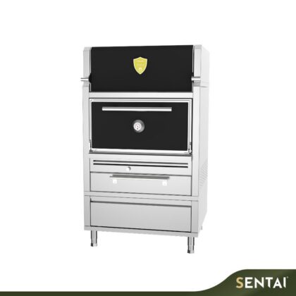 JOSPER HJA-PLUS-M120-HCTD CHARCOAL OVEN PLUS MEDIUM WITH WARMING CABINET, TABLE AND DRAWER