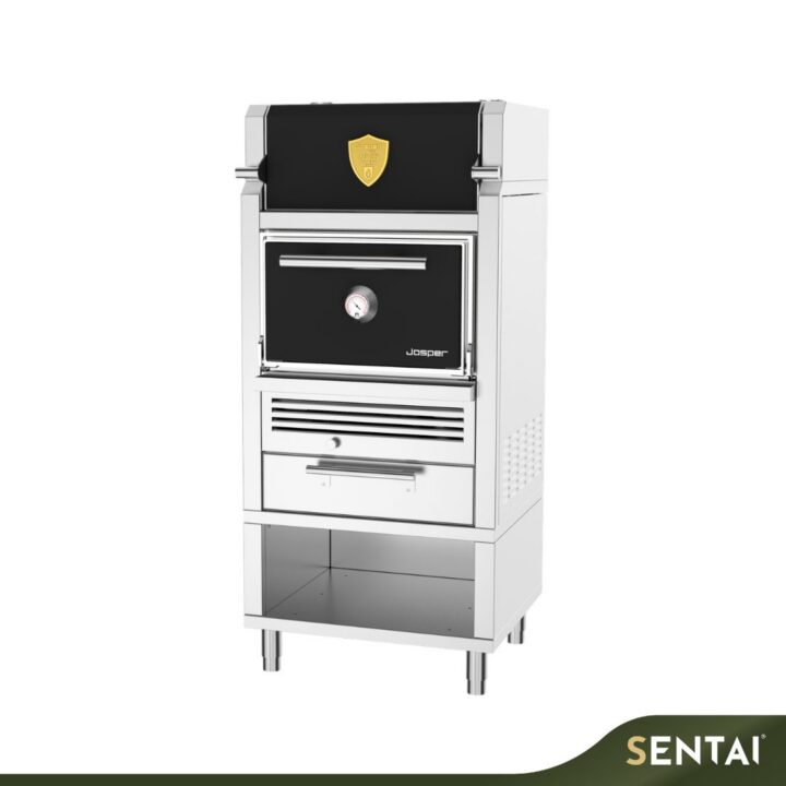 JOSPER HJA-PLUS-S80-HCT CHARCOAL OVEN PLUS SMALL WITH WARMING CABINET AND TABLE
