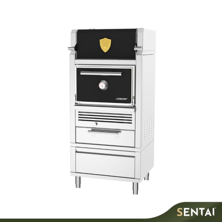 JOSPER HJA-PLUS-S80-HCTD CHARCOAL OVEN PLUS SMALL WITH WARMING CABINET, TABLE AND DRAWER