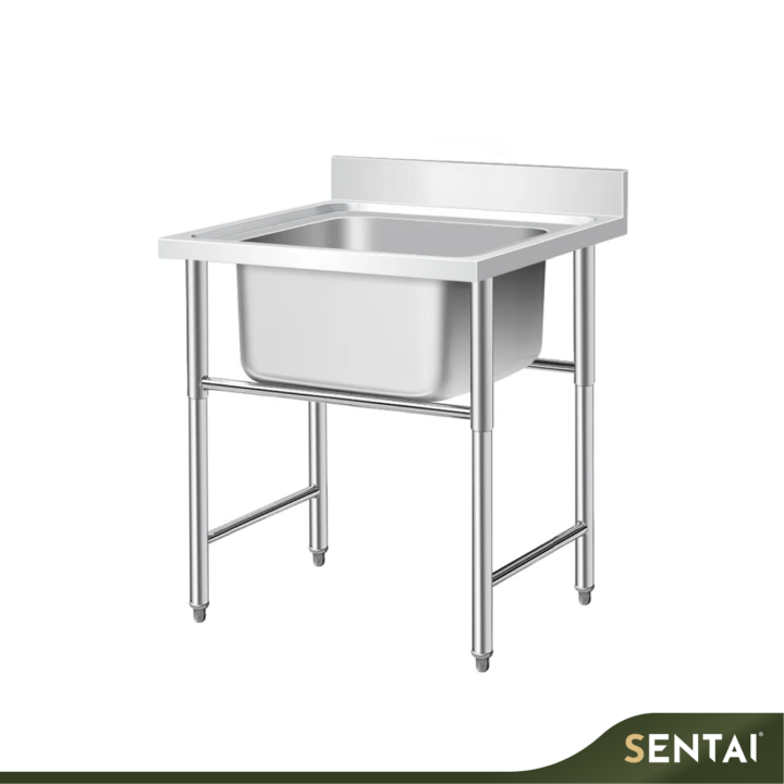 SECCO COMMERCIAL STAINLESS STEEL SINK SINGLE BOWL