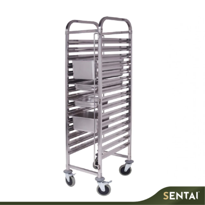 SECCO STAINLESS STEEL 15 TIERS GN 1/1 TROLLEY