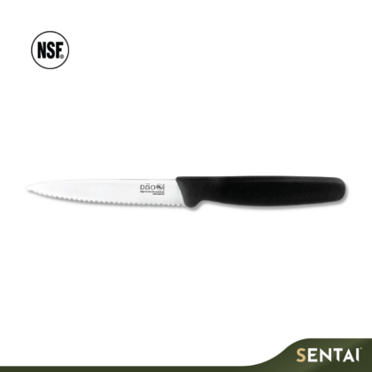 DAO SERRATED UTILITY KNIFE 4" – BLACK HANDLE