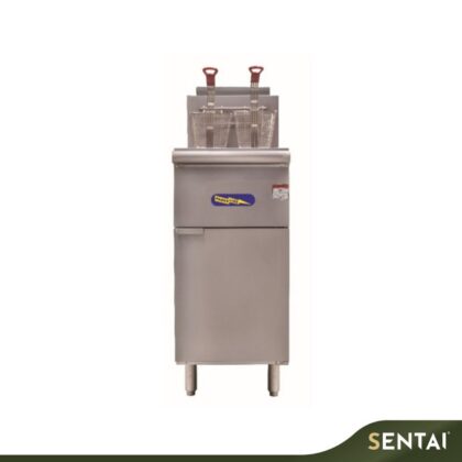 POWERLINE FREE STANDING GAS FRYER WITH 2 FRY BASKET F-4P