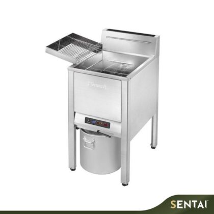 RINNAI NO.RFA-227G SINGLE TANK FLOOR-STANDING GAS FRYER WITH SAFETY VALVE