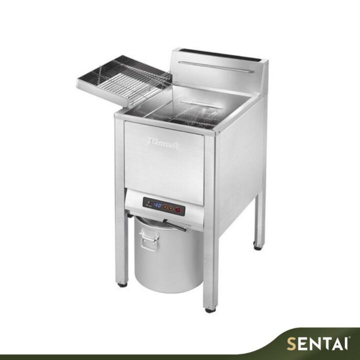 RINNAI NO.RFA-227G SINGLE TANK FLOOR-STANDING GAS FRYER WITH SAFETY VALVE