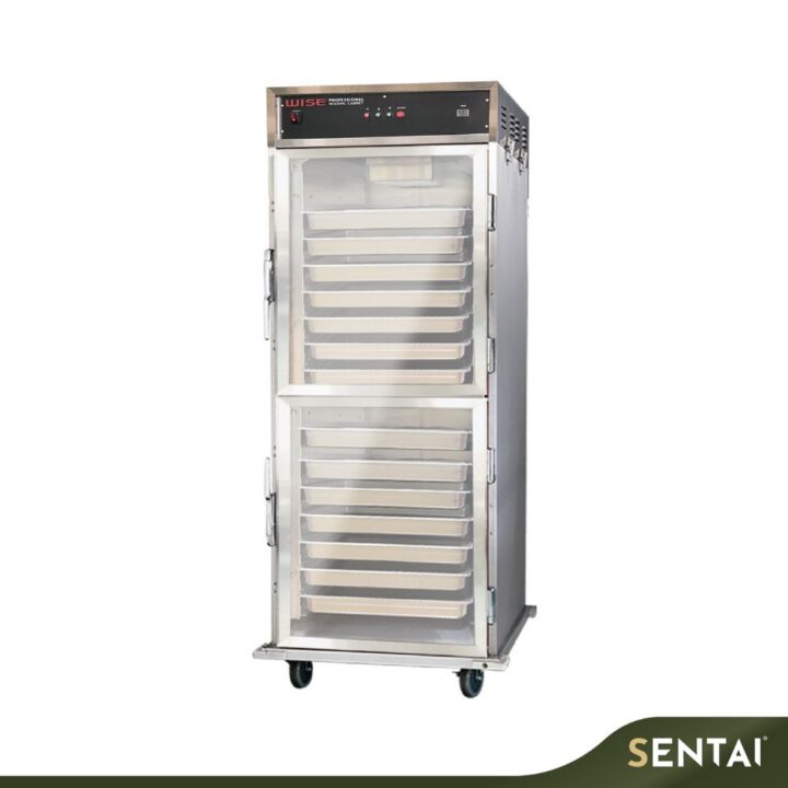 WISE WHTS-1940-2D 540L COMMERCIAL HEATED HOLDING CABINET – TWO GLASS DOOR
