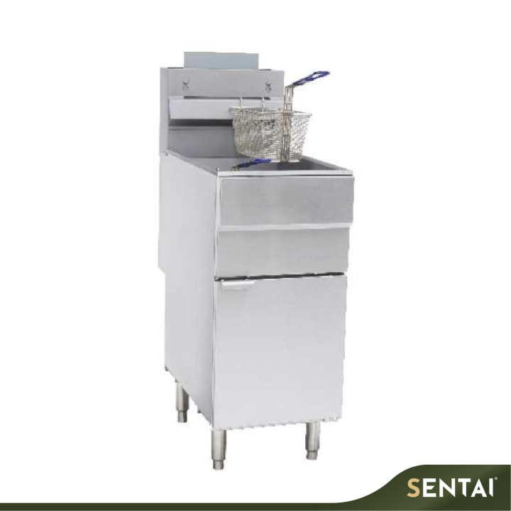 STAINLESS STEEL DIGITAL FLOOR STANDING ELECTRIC DEEP FRYER 40x80x110CM