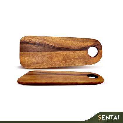 ACACIA WOOD CHEESE BOARD (40x16cm)