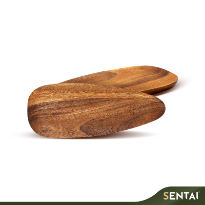 ACACIA WOOD OVAL PLATTER (30X12CM )