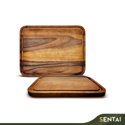 ACACIA WOOD STEAK BOARD WITH GROOVE