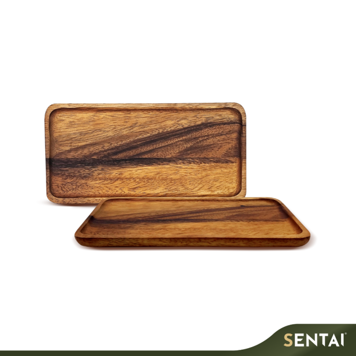 ACACIA WOOD RECTANGULAR TRAY