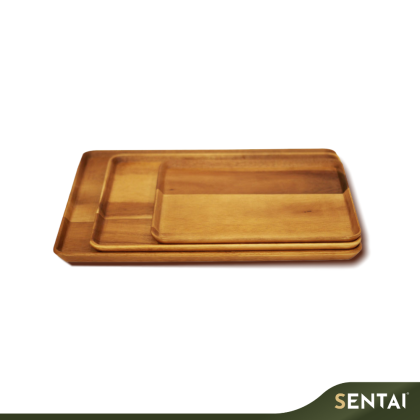 SENI PREMIUM ACACIA WOOD RECTANGULAR TRAY