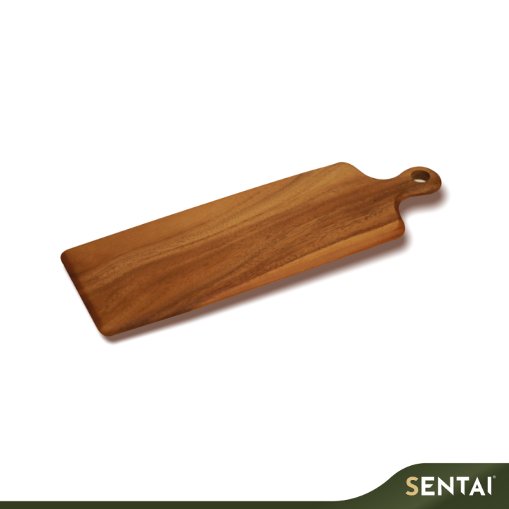 SENI PREMIUM ACACIA WOOD LONG CUTTING BOARD WITH HANDLE NT344