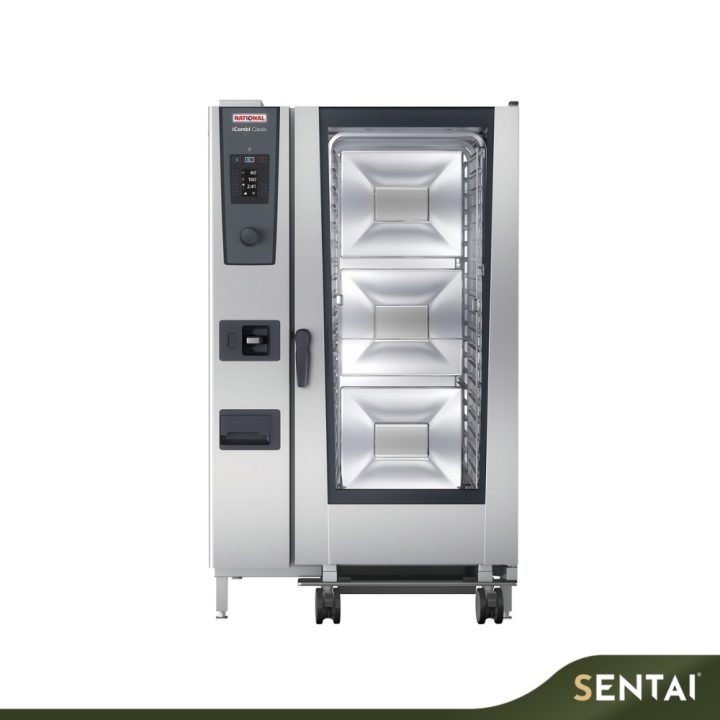RATIONAL iCOMBI CLASSIC 20-2/1 COMBI STEAM OVEN 20-TRAY BANQUET GN 2/1 | GAS