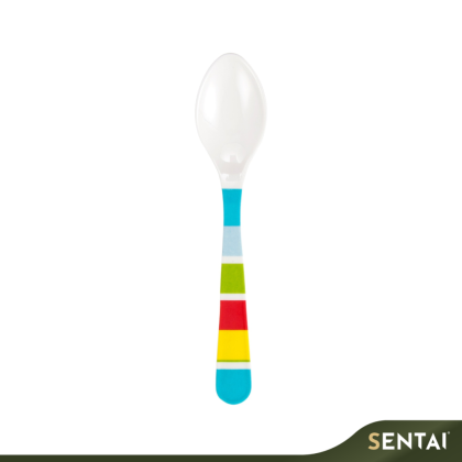 ZICCO COLOR STRIPE EDGE DECAL MELAMINE SERVING SPOON